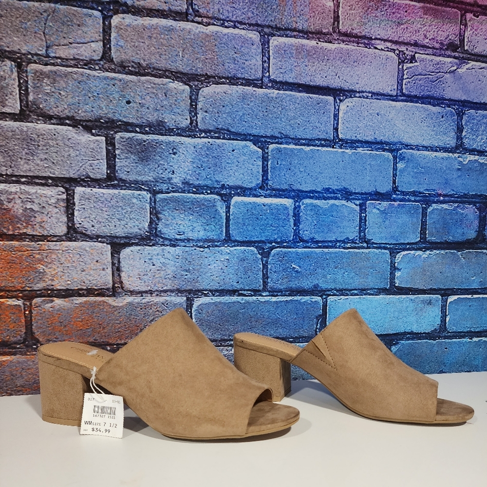 Slip on block heels